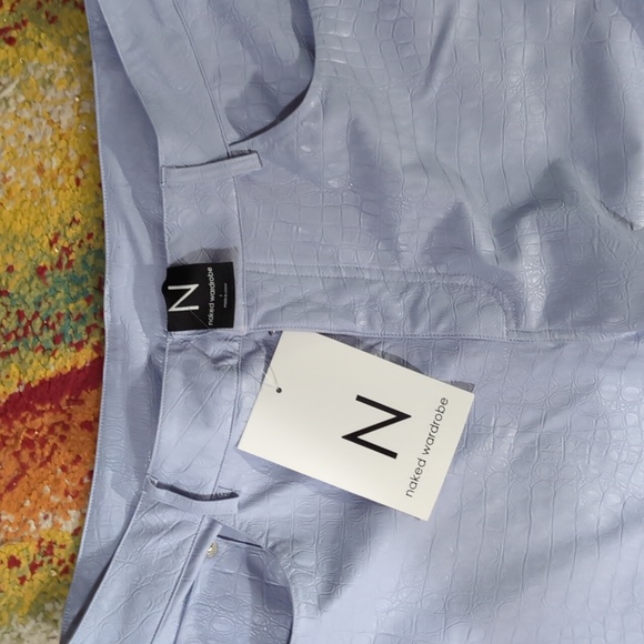 Naked Wardrobe Textured Lavender Pants - Picture 5 of 5